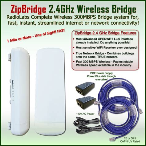 WiFi Point to Point Wireless Bridge - RadioLabs