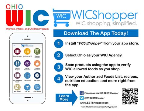  WIC. Shopper in your app store (Google Play or Apple App Store) using your Android or iOS smartphone . Download the free . WICShopper app . Select NEW JERSEY as your WIC Provider . Step 2: Register your card & click register . View your Benefits. Click the My Benefits icon . View all the WIC foods you have available to buy. Think of it as your ... . 