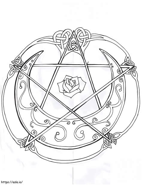 Wiccan Symbols Coloring Pages