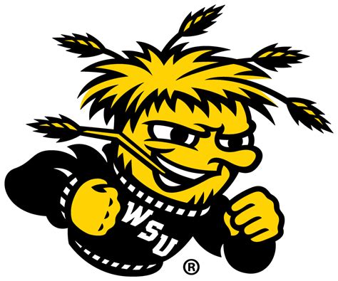 Download the Wichita State Shockers logo in black and white which can be placed on various backgrounds while maintaining compliance with the visual identity guidelines. This logo is for personal and non-commercial use. For more information about the brand guidelines please visit the Wichita State Shockers website.. 
