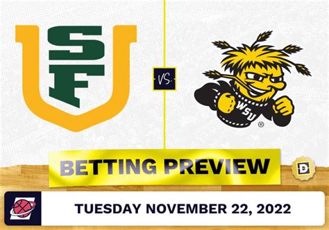 Wichita state vs san francisco. Nov 22, 2022 · The San Francisco Dons and Wichita State Shockers face off on Tuesday afternoon in a neutral site game that should be a close contest. The Dons are slight underdogs in this matchup, despite a 5-0 ... 
