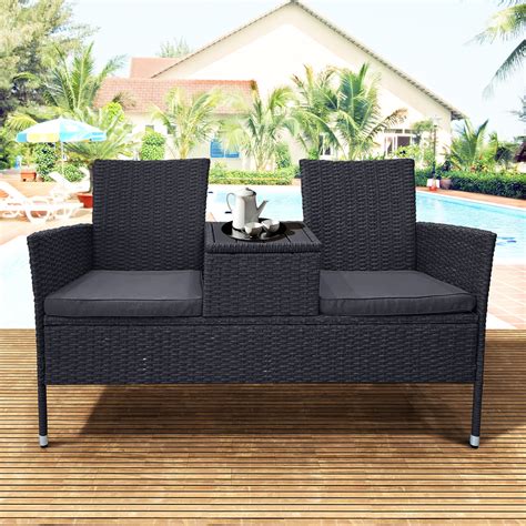 One (1) outdoor/indoor tufted rounded edge reversible loveseat cushion (19" x 44" x 5") Product Dimensions: 19" x 44" X 5". Sewn Seam Closure. Ultra-durable water- & fade-resistant outdoor polyester fabric protects fill material and is ideal for use on the patio or poolside; also suitable for indoor use. Recycled polyester fiber fill is plush .... 