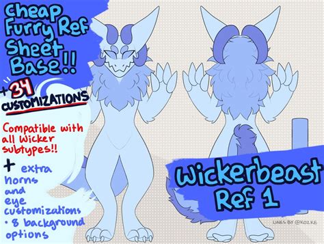 Wickerbeast ref sheet.  To view the character ref sheet and info, click their icon Nov 2...