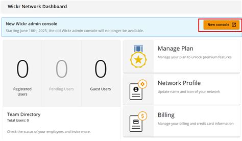 Wickr troubleshooting.  To return to the new console from the classic console, select the...