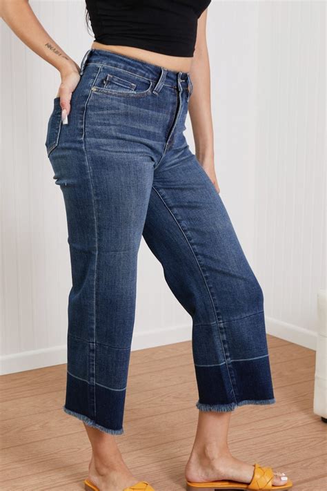 Wide Leg Denim Pants - Etsy