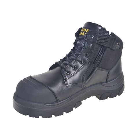 Wide toe box work boots. Cobalt Work Shoes - Black. MODEL: 612. WIDTHS: Medium (D), Wide (2E) , X-Wide (4E) Orthofeet Ortho-Cushion helps relieve foot & heel pain and works wonders for sensitive feet, including most mobility issues. F2413-18 Safety Rating. 