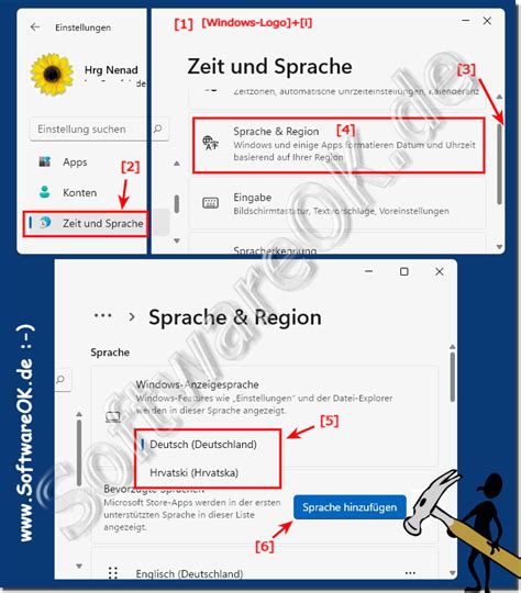 Wie kann ich die Sprache in Windows 11 ändern / hinzufügen?