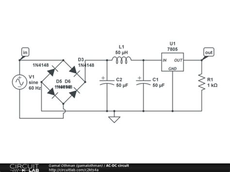 Wifi module circuit diagram.  Power circuit with AC-DC converter, Electri...
