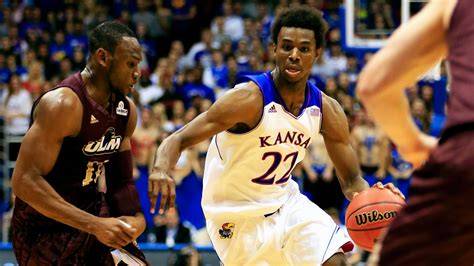 Wiggins ku. Kansas University center Hunter Mickelson — shown in this file photo from June, 2013 — says he lost 15 pounds but became stronger and more toned during his NCAA-mandated year off. 