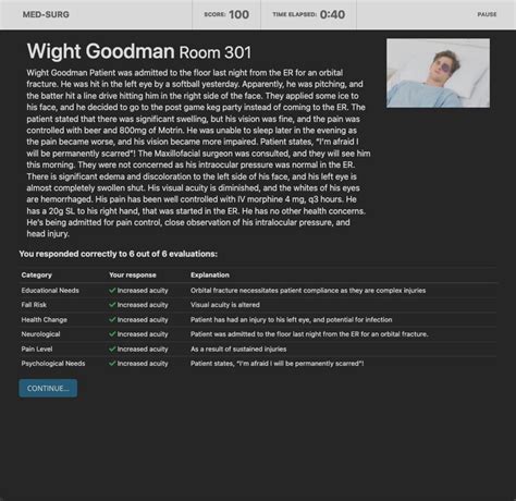 Jan 23, 2022 · View Screen Shot 2022-01-23 at 8.09.40 PM.png from NRSG 102 at Ivy Tech Community College, Indianapolis. ENTALS Wight Goodman Scenario 3 In the elevator, you run into a chaplain from a local church. . 