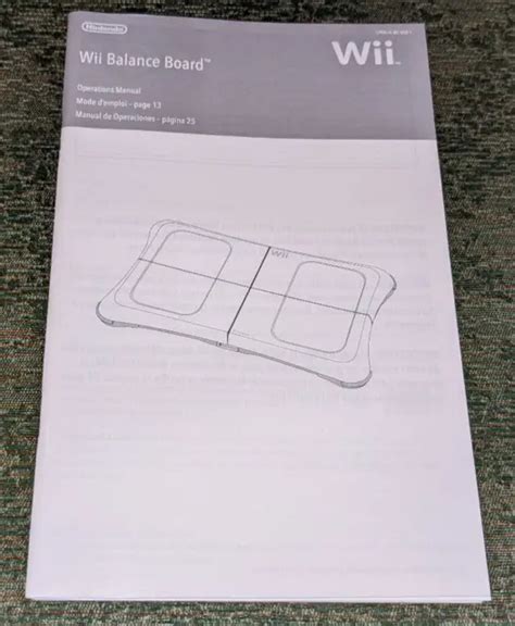 Wii balance board operations manual nintendo. - Leitung und planung sozialer prozesse im sozialistischen industriebetrieb.