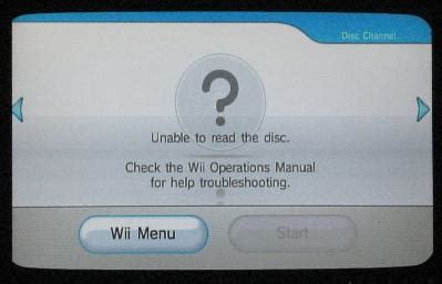 Wii operations manual help troubleshooting unable read disc. - Honda sh 300 manuale di riparazione.