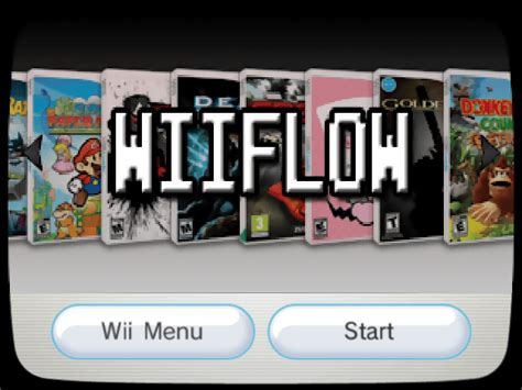 Hidden WiiFlow Channel Forwarder (WIIH) including Fix94's v14b mod to use IOS58 and disable AHBProt. Solve the problem of displaying Custom animation when returning to WiiFlow (lite) from a Plugin App. More information on the thread WiiFlow.... 