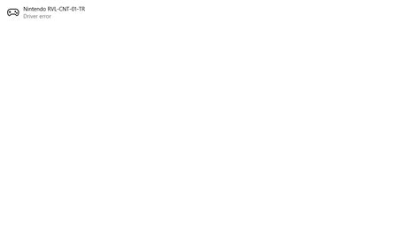 Wiimote driver error.  The creator of the modified driver replies with When Wiim...