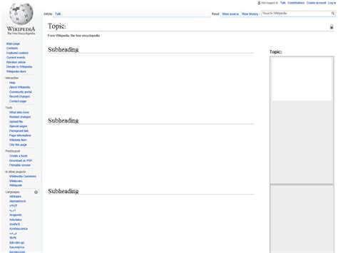 Wikipedia Template Worksheet Homework Teaching Resources
