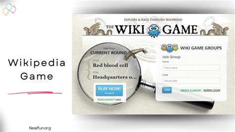 Wikipedia search game