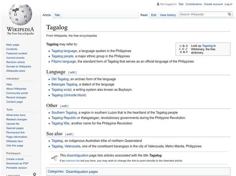 Wikipedia tagalog-english
