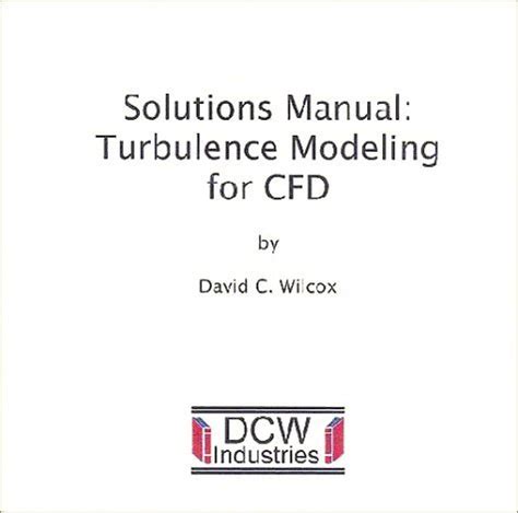 Wilcox turbulence modeling for cfd solution manual. - Technics sl q2 manuale di servizio giradischi.