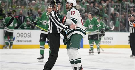Wild’s Foligno early game misconduct in Game 5 vs. Stars