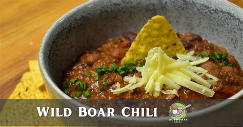 Wild Boar Chili - OutdoorsChef.com