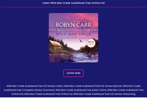 Wild Man Creek Audiobook Free Online Stream - Issuu