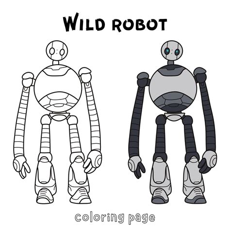 Wild Robot Coloring Shee