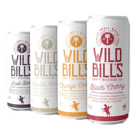 Wild bill soda. Wild Bill's Craft Beverage Co. $35.00. 10 reviews. Wild Bill's Creamy Variety Pack - Classic Soda Pop, Pure Cane Sugar, NO High Fructose Corn Syrup, Lightly Carbonated (12 oz Cans, 4 Flavors, 3 of Each Flavor) FLAVOR-PACKED VARIETY SAMPLER: Dive into a world of classic, cream-based flavors with our Wild Bill's Creamy Variety Pack. 