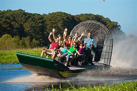 Wild florida airboats. Thirteen people were injured. KENANSVILLE, Fla. - Thirteen people were injured in an airboat crash at Wild Florida Airboats and Gator Park on Monday, a spokesperson from the U.S. Coast Guard ... 