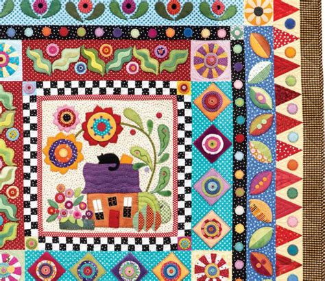 Read Wild Wool  Colorful Cotton Quilts Patchwork  Appliqu Houses Flowers Vines  More By Erica Kaprow
