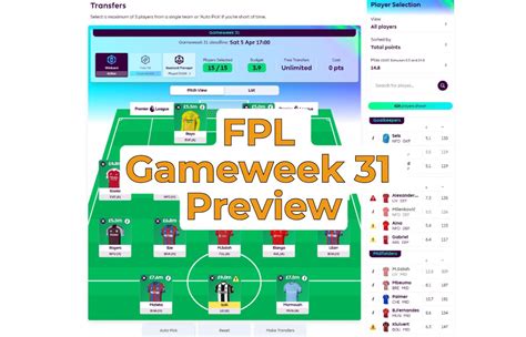 Wildcard fpl.  FPL Gameweek 31 is here & in this guide, we cover ev...