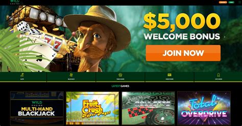 Wild Casino Bonuses: WILD250 – Up to $5,