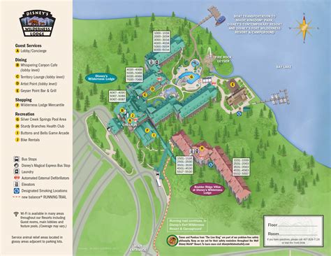 Wilderness resort map. You can send any type of files (images or documents). Please note that you should always contact the Resort/Hotel itself to make sure to get their latest and official Property Map (resort map / orientation map / layout map). Find here a Property Map for the Disney's The Cabins at Fort Wilderness Resort. 
