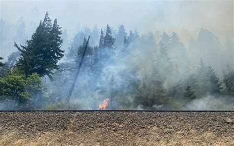 Wildfire destroys several structures in southwestern Washington’s Skamania County