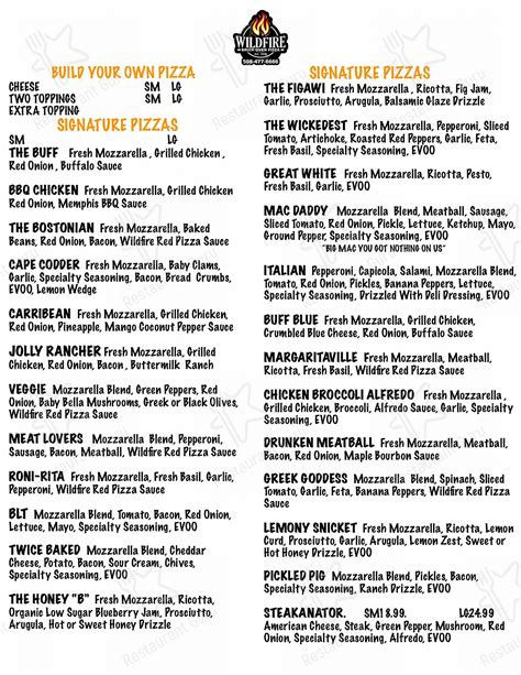 Wildfire pizza mashpee. Restaurant menu, map for Wildfire Brick Oven Pizza located in 02649, Mashpee MA, 414 Nathan Ellis Highway. Find menus. ... Mashpee, MA 02649; No cuisines specified. 
