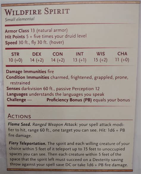 Wildfire spirit 5e reddit.  Note that visiting a page will automaticall...