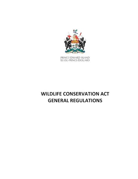 Wildlife Act General Regulation - Gov