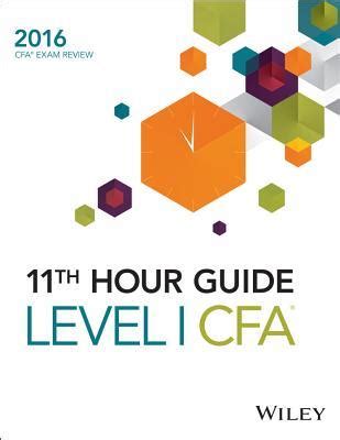 Wiley 11th hour guide for 2016 level i cfa exam. - What is this thing called science.