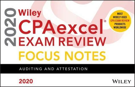 Download Wiley Cpaexcel Exam Review 2020 Focus Notes Auditing And Attestation By Wiley