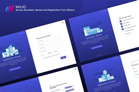 Wilio Survey and Multipurpose Form Wizard HTML Website Template. Download Template site