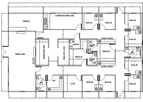 Wilkins Builders Healthcare and Medical Offices Office floor plan ...