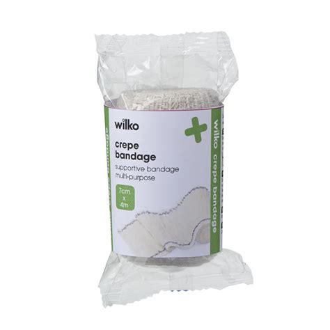 Wilko Bandage Crepe 7cm x 4m Wilko