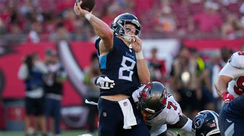 Will Levis looks like a rookie, struggles against pass rush in Titans’ loss to Buccaneers