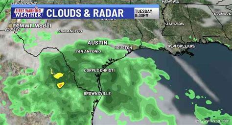 Will a tropical low bring rain to central Texas?