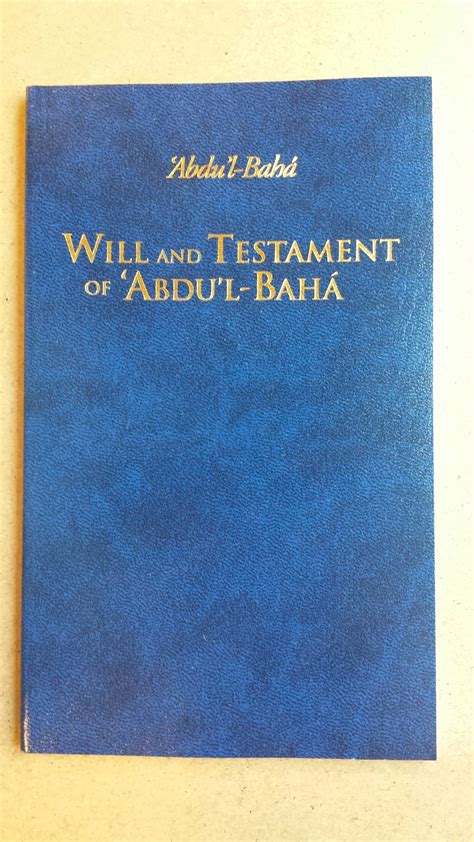Will and testament of abdui baha. - Manual hidráulico para excavadora cat 330bl.