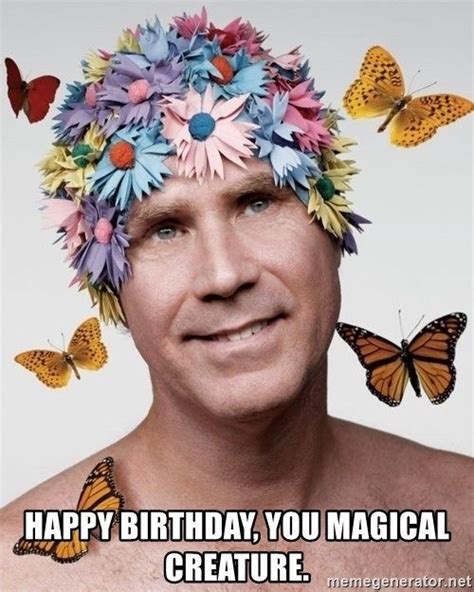 All Memes › Will Ferrell Happy Birthday. Caption t