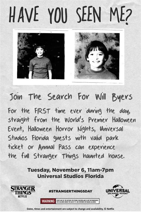 Will is Missing Print inspired by Stranger Things