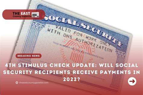 Will social security recipients receive a 4th stimulus check. HUNDREDS of thousands of eligible Americans could receive direct payments up to $750 if they apply before the deadline.Approximately 667,000 special c ... 4th stimulus check update 2022 — Just DAYS left to apply for direct payments worth $750 – see if you’re eligible ... “We believe that a special stimulus for Social Security … 