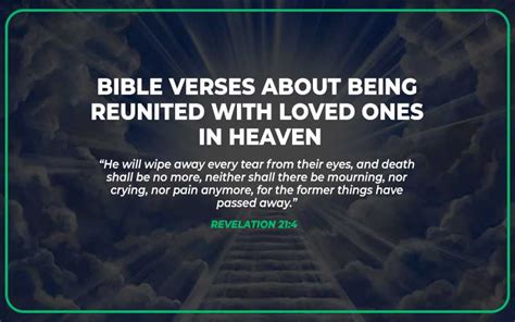 Will we see our loved ones in heaven. Let me offer seven Scriptures that I have used to help people who wonder if they will be reunited with their believing loved ones in heaven. Christians who know and love each other on earth will ... 
