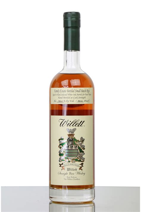 Willett 4 year rye. A proper cask strength rye aged for a full 4 years in fresh charred American oak. Packed with flavours of baked cherry tart, baking spice, toffee and crème ... 