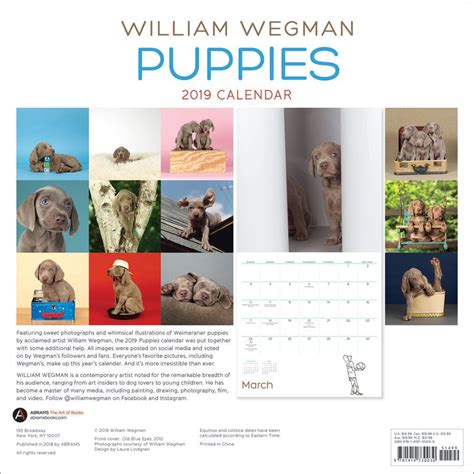 William Wegman 2023 Calendar